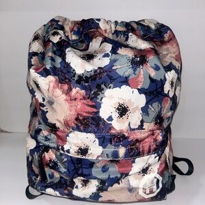 Floral Drawstring Backpack